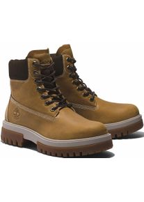Schn&uuml;rboots Timberland "ARBOR ROAD MID LACE UP WATERPROOF BOOT", Herren, Gr. 41, gelb (wheat), Leder, Schuhe Schn&uuml;rboots, Winterstiefel, Schn&uuml;rstiefel, Winterschuhe, wasserdicht