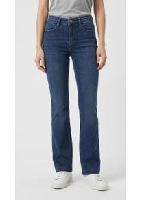 Bootcut-Jeans MAC "BOOT", Damen, Gr. 46, L&auml;nge 30, chic indigo, Denim/Jeans, Obermaterial: 91% Baumwolle, 7% Elastomultiester, 2% Elasthan, bootcut fit kn&ouml;chellang, Jeans Bootcut-Jeans, im Five-Pocket Style