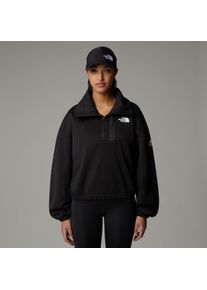 Fleecejacke The North Face "W MA FLEECE INTEREST 1/4 ZIP", Damen, Gr. XS, tnf schwarz, Fleece, Obermaterial: 100% Polyester, unifarben, regular fit normal, Rundhals, eingesetzt gerader Abschluss, Jacken Fleecejacke, sportlicher Stil, f&uuml;r Fitness und Training, f&uuml;r Erwachsene