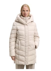 Steppmantel Tom Tailor "Regular", Damen, Gr. S, cold beige, Web, Obermaterial: 100% Polyester. Futter: 100% Polyester, unifarben, regular fit ca. Mitte Oberschenkel, elastischer Bund, M&auml;ntel Steppmantel, mit Kapuze