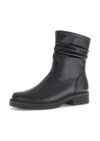 Stiefelette Gabor, Damen, Gr. 41, schwarz, Kalbsleder, unifarben, Schuhe Stiefelette, Blockabsatz, Herbstboots mit zweckm&auml;&szlig;igem Innenrei&szlig;verschluss