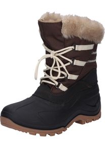 Winterstiefel Spirale "Evelin" Gr. 38, braun (braun, schwarz), 38, Obermaterial: 50% PVC PVC. 50% Nylon NY., Schuhe, Winterstiefel
