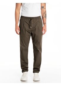 Schlupfhose Replay "Regular Fit", Herren, Gr. 33, L&auml;nge 34, gr&uuml;n (schwarz olive), Obermaterial: 97% Baumwolle, 3% Elasthan, regular fit lang, Hosen Schlupfhose, mit elastischem Bund