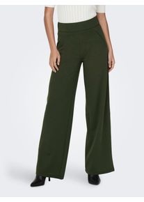 Jacqueline de Yong Schlupfhose JDY "JDYLOUISVILLE CATIA WIDE PANT JRS NOOS", Damen, Gr. S (36), L&auml;nge 30, gr&uuml;n (forest night), Jersey, Obermaterial: 95% Polyester, 5% Elasthan, unifarben, relaxed fit lang, Hosen Schlupfhose, Materialmix