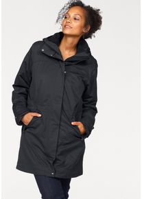 3-in-1-Funktionsmantel Maier Sports "Doppelmantel Damen", Damen, Gr. 50, schwarz, Obermaterial: 100% Polyester. Futter: 100% Polyester. Futter 2: 100% Polyamid. Wattierung: 100% Polyester, unifarben, hoch geschlossener Ausschnitt, mit Druckkn&ouml;pfen, M&auml;ntel 3-in-1-Funktionsmantel, wasser- & winddicht, f&uuml;r den &Uuml;bergang & Winter, in gro&szlig;en Gr&ouml;&szlig;en