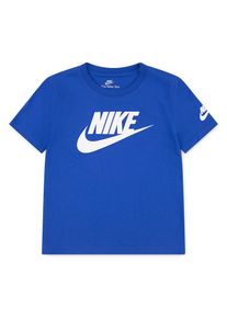 T-Shirt Nike Sportswear "NKN FUTURA EVERGREEN", Jungen, Gr. 98 (3), blau (game royal), Obermaterial: 60% Baumwolle, 40% Polyester, Rundhals, Shirts T-Shirt, f&uuml;r Kinder