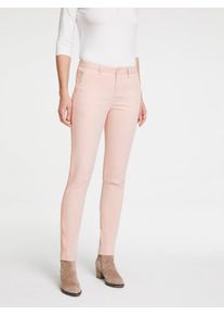 Chinohose Heine, Damen, Gr. 46, Normalgr&ouml;&szlig;en, beige (puder), 98% Baumwolle, 2% Elasthan, unifarben, lang, Hosen Chinohose