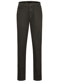 Chinohose Bugatti, Herren, Gr. 38, L&auml;nge 34, gr&uuml;n (oliv), 85% Baumwolle, 12% Elastomultiester, 3% Elasthan, unifarben, normal, Hosen Chinohose, in leichter Used-Optik