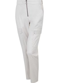 Cargohose Sportalm KITZB&Uuml;HEL, Damen, Gr. 46, N-Gr, grau (grau beige), Web, Obermaterial: 90% Polyester, 10% Elasthan, clean, unifarben, regular fit lang, Hosen Cargohose, mit Rei&szlig;verschluss vorne