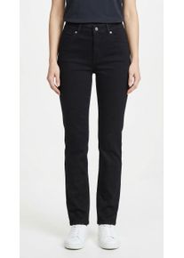 Slim-fit-Jeans MAC "MELANIE", Damen, Gr. 34, L&auml;nge 30, schwarz rinsewash, Denim/Jeans, Obermaterial: 90% Baumwolle, 8% Polyester, 2% Elasthan, unifarben, slim fit lang, Jeans Slim-fit-Jeans, mit Stretch, in 4-Pocket-Form