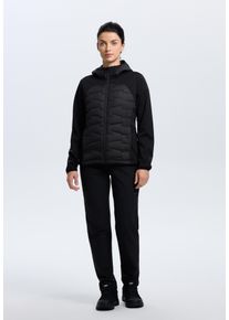 Softshelljacke Icepeak "BURLISON", Damen, Gr. 48, basic schwarz, Obermaterial: 100% Polyester, Jacken Softshelljacke, f&uuml;r Erwachsene, wasserabweisend, atmungsaktiv, Wassers&auml;ule 10000