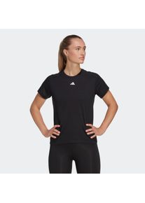 T-Shirt adidas Performance "AEROREADY TRAIN ESSENTIALS MINIMAL BRANDING", Damen, Gr. XL, schwarz, Obermaterial: 70% Polyester, 30% Viskose, clean, Rundhals, Shirts T-Shirt