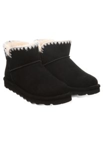 Winterboots Bearpaw "Yvonne", Damen, Gr. 38, schwarz, Veloursleder, Schuhe Winterboots, Schlupfstiefel, Snowboots mit Warmfutter