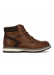 Winterstiefel Wrangler "LIAM MEN MID", Herren, Gr. 43, tortoise shell, Synthetik, Schuhe Winterstiefel