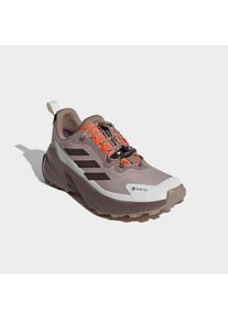 Wanderschuh adidas terrex "TERREX TRAILMAKER 2 GORE-TEX SPEED LACE", Damen, Gr. 43, wonder taupe, aurora coffee, sanftes wei&szlig;, Synthetik, Textil, Schuhe Wanderschuh, wasserdicht dank Gore-Tex Membrane