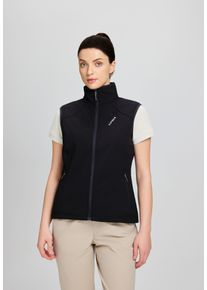 Softshellweste Icepeak "BRUSH", Damen, Gr. 36, basic schwarz, Obermaterial: 100% Polyester, Westen Softshellweste