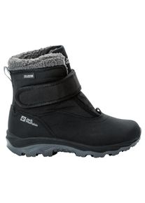 Winterstiefel Jack Wolfskin "VOJO SHELL TEXAPORE MID VC K", Jungen, Gr. UK1-EU33, Normalschaft, grau (phantom), Hauptmaterial: Leather . .Second Material: Synthetic. Futter: Texapore Ecosphere Pro .Sole: Rubber / EVA. 100% Rubber/ EVA, Schuhe Winterstiefel