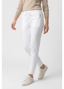 Jogger Pants Sportalm KITZB&Uuml;HEL, Damen, Gr. 46, N-Gr, sanftes wei&szlig;, Web, Obermaterial: 59% Polyamid, 41% Elasthan, clean, unifarben, regular fit, Hosen Jogger Pants, Regular fit mit elastischem Bund