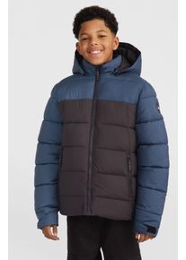 O`Neill Steppjacke O'NEILL "O'RIGINALS PUFFER JACKET", Jungen, Gr. 152 (146), bunt (alma steel colour block), Softshell, Obermaterial: 100% Polyester, unifarben mit Farbeinsatz, hoch geschlossener Ausschnitt, eingesetzt eingefasste Kante mit verstellbarem Klettverschluss, Jacken Steppjacke