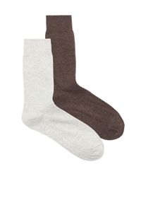 Jack & Jones Freizeitsocken JACK & JONES "JAC &ndash; Socken im 2er-Pack mit Stretch f&uuml;r optimale Passform", Damen, grau (light grau melange), Baumwollmischung, meliert, elastisch, Socken Freizeitsocken, basic, Baumwollmischung