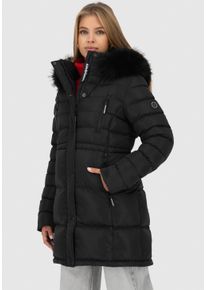 alife and kickin Steppmantel ALIFE & KICKIN "MoonwalcAK A", Damen, Gr. L (40), schwarz (moonless), Steppware, Obermaterial: 100% Polyester, unifarben, tailliert kniefrei, ohne Ausschnitt, M&auml;ntel Steppmantel, winterlicher Kurzmantel mit abnehmbarem Fellimitat