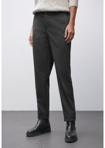 Webhose Street One, Damen, Gr. 46, L&auml;nge 30, schwarz, Web, Obermaterial: 68% Polyester, 26% Viskose, 3% Elasthan, 3% Polyamid. Futter: 100% Polyester, Fischgratmuster, bequem lang, Hosen Webhose, mit Fischgr&auml;t-Muster