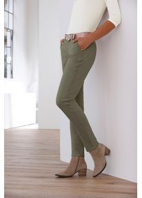 Chinohose Heine, Damen, Gr. 46, Normalgr&ouml;&szlig;en, braun (schlamm), 98% Baumwolle, 2% Elasthan, unifarben, lang, Hosen Chinohose