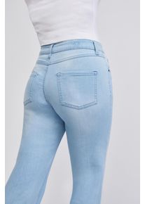 5-Pocket-Jeans WONDERJEANS "Relaxed Straight", Damen, Gr. 46, L&auml;nge 32, sun blau, Denim/Jeans, Obermaterial: 88% Baumwolle, 10% Polyester, 2% Elasthan, straight fit, Jeans 5-Pocket-Jeans, Cool, modern und vielseitig zu stylen