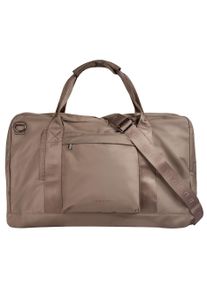 Reisetasche Bugatti "ELIA", Damen, Gr. B/H/T: 55cm x 33cm x 20cm onesize, taupe, Kunstfaser, leicht gl&auml;nzend, unifarben, Taschen Reisetasche