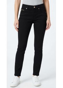 Slim-fit-Jeans MAC "RICH SLIM", Damen, Gr. 48, L&auml;nge 32, schwarz, schwarz d999, Denim/Jeans, Obermaterial: 71% Baumwolle, 16% Polyester, 11% Modal, 2% Elasthan, unifarben, slim fit lang, Jeans Slim-fit-Jeans, mit Stretch