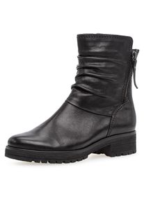 Stiefelette Gabor "Genua", Damen, Gr. 37, schwarz, Glattleder, unifarben, Schuhe Stiefelette, im slouchy Look, Weite G