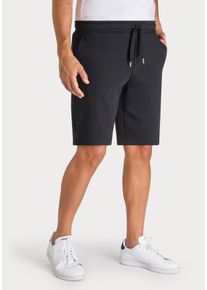 Sweatshorts John Devin "- kurze Hose aus innen angerauter Sweatware", Damen, Gr. M (48/50), N-Gr, schwarz, angeraute Sweatware, Obermaterial: 60% Baumwolle, 40% Polyester, unifarben, regular fit kurz, Hosen Sweatshorts, mit breiter Kordel und seitlichen Taschen