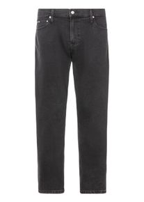 Tapered-fit-Jeans "SLIM TAPER PLUS", Herren, Gr. 42, L&auml;nge 32, schwarz (denim schwarz), Denim/Jeans, Obermaterial: 94% Baumwolle, 4% Elastomultiester, 2% Elasthan, Calvin Klein Jeans Plus, unifarben, slim fit lang, Jeans Tapered-fit-Jeans, in Gro&szlig;en Gr&ouml;&szlig;en