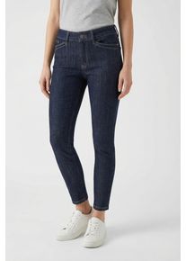 Skinny-fit-Jeans MAC "DREAM SKINNY", Damen, Gr. 46, L&auml;nge 32, fashion rinsed, Denim/Jeans, Obermaterial: 90% Baumwolle, 7% Elastomultiester, 3% Elasthan, unifarben, skinny fit kn&ouml;chellang, Jeans Skinny-fit-Jeans, mit aufwendig gearbeiteten Details an den Taschen