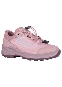 Wanderschuh Lowa "ZIRROX II GTX LO JR", Jungen, Gr. 33, rosa (altrosa, rose), Synthetik, Textil, Schuhe Wanderschuh, wasserdicht dank Gore-Tex Membrane