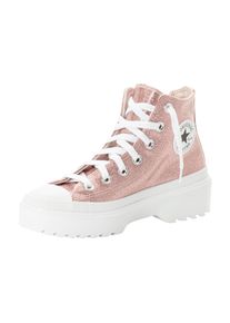 Sneaker Converse "CHUCK TAYLOR ALL STAR LUGGED GLITTER", Damen, Gr. 35, rosa (blush hush, wei&szlig;, blush hush), Textil, Schuhe Sneaker