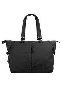 Reisetasche Chiemsee, Damen, Gr. B/H/T: 42cm x 35cm x 19cm onesize, schwarz, Kunstfaser, unifarben, Taschen Reisetasche