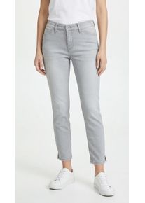 7/8-Jeans MAC "Dream Summer", Damen, Gr. 46, L&auml;nge 26, authentic light grau used, Denim/Jeans, Obermaterial: 75% Baumwolle, 12% Modal, 9% Polyester, 4% Elasthan, figurbetont kn&ouml;chelfrei, Jeans 7/8-Jeans, verk&uuml;rzt mit Schlitz am Saum