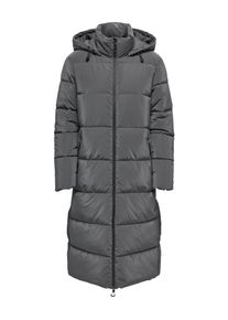 Steppmantel Only "ONLELLA WATER REP. PUFFER COAT OTW", Damen, Gr. S, magnet, Web, Obermaterial: 100% Polyester, unifarben, regular fit knielang, M&auml;ntel Steppmantel