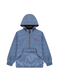 Windbreaker LEVI'S KIDS, Jungen, Gr. 14 (164), blau (chambray), Web, Obermaterial: 100% Polyester, meliert, B&uuml;ndchen, Jacken Windbreaker, aus Chambray, for BOYS