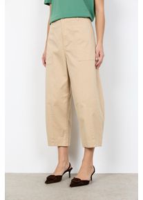 Webhose soyaconcept "SC-ROVENA 8-C", Damen, Gr. 46, N-Gr, sand, Web, Obermaterial: 98% Baumwolle, 2% Elasthan, unifarben, lang, Hosen Webhose