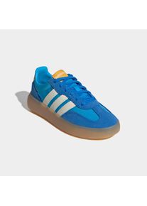 Sneaker adidas Sportswear "BARREDA DECODE KIDS", Damen, Gr. 37, lucid aquamarine, sanftes wei&szlig;, collegiate gold, Leder, Textil, Schuhe Sneaker, inspiriert vom adidas Handball Spezial, f&uuml;r Kinder & Jugendliche