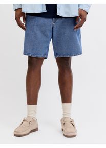 Jack & Jones PlusSize Jeansbermudas "JJITONY JJORIGINAL SHORT", Damen, Gr. 42 (4XL), N-Gr, blau denim, Denim/Jeans, Obermaterial: 100% Baumwolle, JACK & JONES PLUSSIZE, leichte Abriebeffekte, relaxed fit kniefrei, Jeans Jeansbermudas, Five-Pocket-Design, relaxed fit
