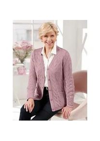 Classic Dog Strickjacke CLASSIC, Damen, Gr. 52, lila (mauve), 100% Polyacryl, unifarben, Strickjacken Strickjacke