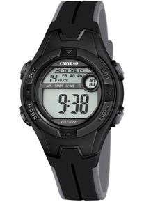 Chronograph Calypso Watches "Junior Collection", schwarz, Armbanduhren, Jungen, Chronograph, Kinderuhr, Quarzuhr, Armbanduhr, digital, Datum, Stoppfunktion