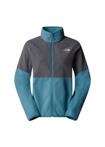 Fleecejacke The North Face, Damen, Gr. XS, blau (algae blau, smoked pearl), Fleece, Obermaterial: 100% Polyester, unifarben mit Farbeinsatz, hoch geschlossener Ausschnitt, Raglan&auml;rmel,eingesetzt eingefasste Kante, Jacken Fleecejacke, mit hochschlie&szlig;endem Kragen, mit Rei&szlig;verschluss, sportlicher Stil