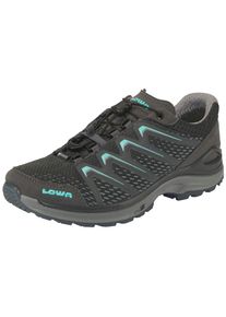 Wanderschuh Lowa "MEADOW GTX LO SL WS", Damen, Gr. 41,5, graphit, arktis, Synthetik, Textil, Schuhe Wanderschuh, wasserdicht dank Gore-Tex Membrane