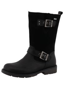 Bikerboots Lurchi "Hedi TEX", M&auml;dchen, Gr. 34, schwarz, Leder, Schuhe Bikerboots, Stiefel, Bikerboots mit Tex-Ausstattung, Gr&ouml;&szlig;enschablone zum Download