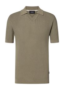 JOOP! Poloshirt JOOP "Baoron", Herren, Gr. L, bright gr&uuml;n, Strick, Obermaterial: 100% Baumwolle, unifarben, regular fit, V-Ausschnitt, Rippb&uuml;ndchen, Shirts Poloshirt