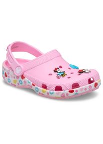 Clog Crocs "Kids' Minnie Mouse and Friends Classic Clog", M&auml;dchen, Gr. 32, rosa, Croslite&trade;, Schuhe Clog, Hausschuh mit Jibbitz&trade;-Ansteckern mit Minnie-Maus-Motiven
